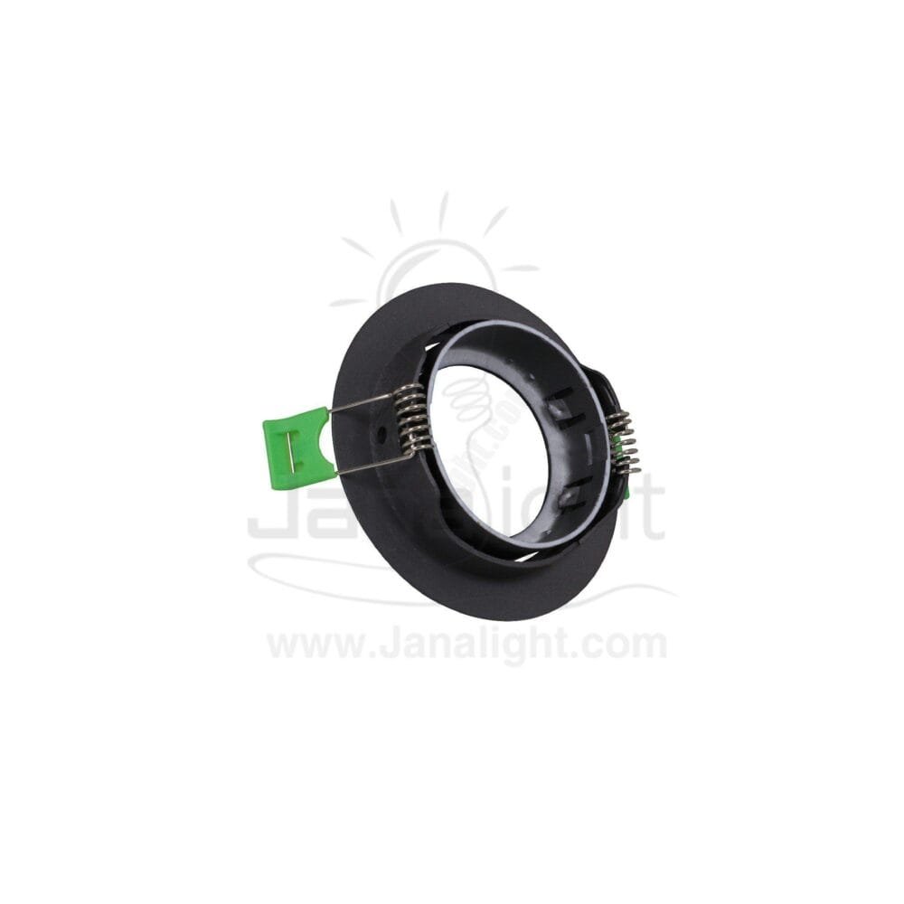 سبوت لايت فارغ متحرك مسطح مدور بلاستك رمادي جنى لايت JN403 single round grey Spotlight frame